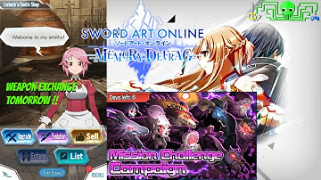 SAO Memory Defrag ~ Exp Quest & Future Weapon Exchange