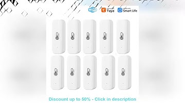 Tuya WiFi Temperature Humidity Sensor Smart Life Remote Monitor For Smart Home Work with Alexa Go