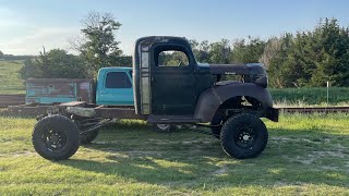 1947 dodge build part 1: cab is finally mounted for good.