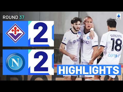 FIORENTINA-NAPOLI 2-2 | HIGHLIGHTS | Kvaratskhelia rescues draw for Napoli | Serie A 2023/24