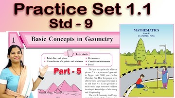 9th Maths - 2 | Basic Concepts in Geometry | Practice Set 1.1 | Chapter 1 | Part 5