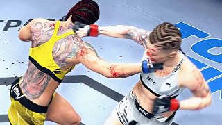 REAL FURY GIRLS!!!! EA Sports UFC 4 Top 30 Best Female Knockouts