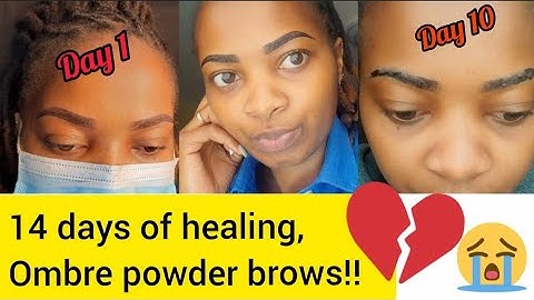 watch this before Microblading/microshading, healing process Day by day with scabbing first 14 days