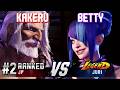 SF6 ▰ KAKERU (#2 Ranked JP) vs BETTY (Juri) ▰ High Level Gameplay
