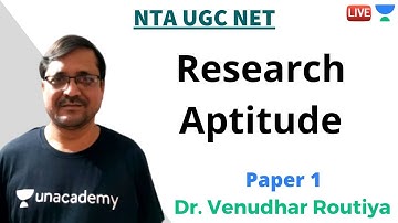 PYQs on Research Aptitude | Paper 1 | Unacademy Live - NTA UGC NET | Dr. Venudhar Routiya