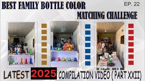 ‼️THE BEST FUNNY & ENTERTAINING FIVE (5) BOTTLE COLOR MATCHING CHALLENGE - 2025 COMPILATION VIDEO
