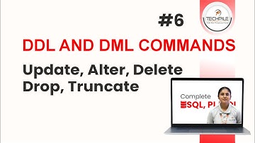 Learn Update, Alter, Drop, Delete and Truncate Commands in SQL || with example || #6