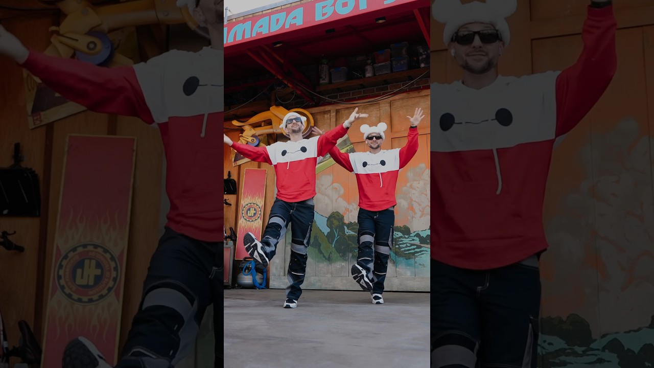 San Fransokyo in Disney’s California Adventure x Baymax’s happy ride in Tokyo Disneyland. DC: us