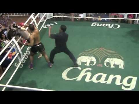 Dux breaks opponents leg in Muay Thai Fight, Brutal! - Sinbi Muay Thai
