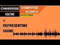 Understanding Sound Representation in Computer Systems