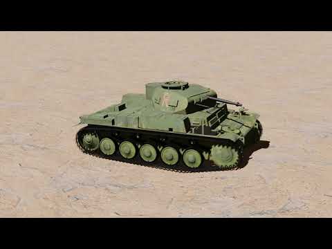 BlenderでPanzer 2 Ausführung G 戦車アニメーション | 地形に追従する履帯のジオメトリノード