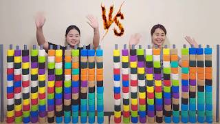 ❤️‍🔥Two players create chaos in a color-sorting game, a tense one-on-one battle.❤️‍🔥