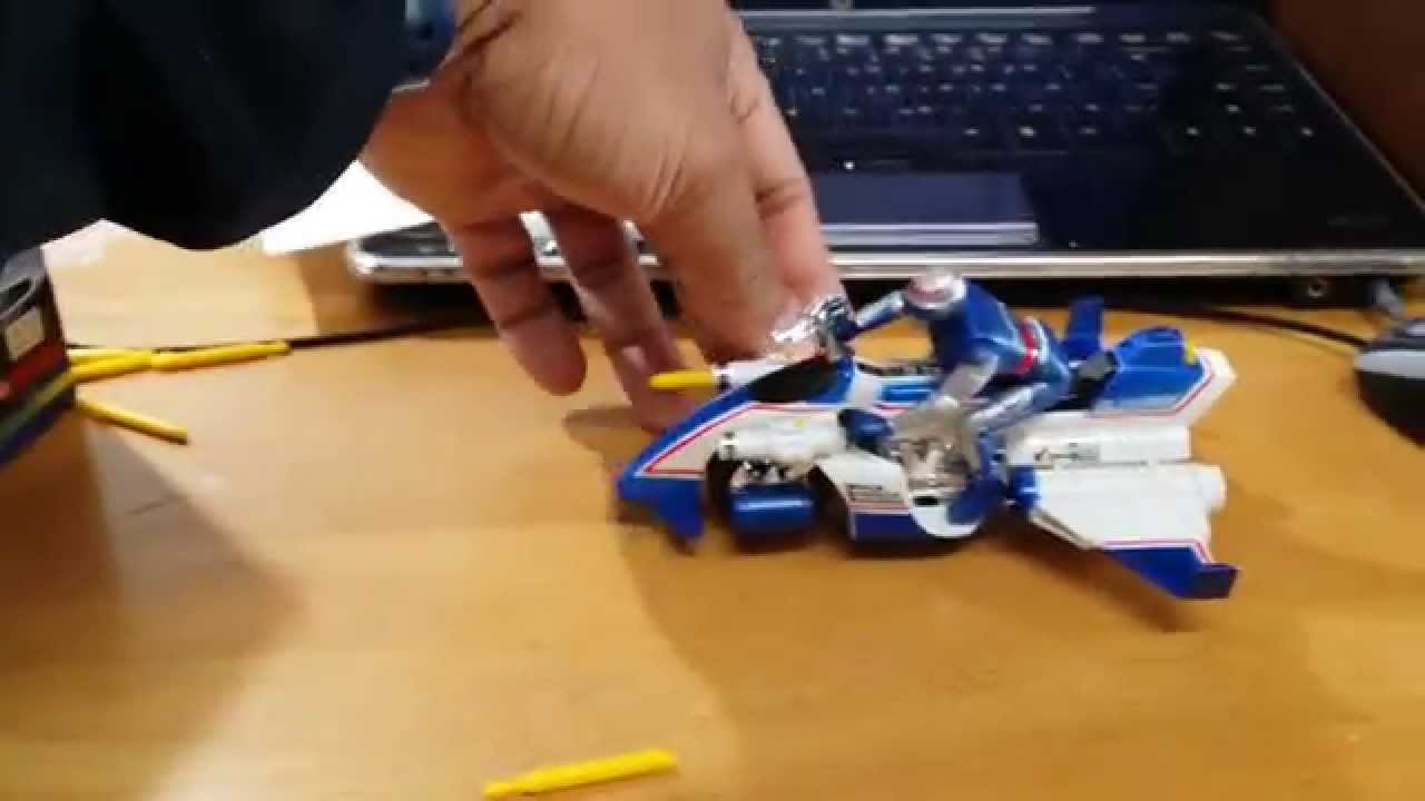 Review of Bandai Space Sheriff Shaider Bluhawk - YouTube