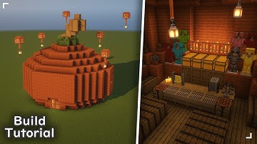 🎃 Giant Pumpkin Costume Store 👻 | Minecraft Build Tutorial