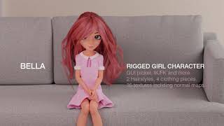 Bella Rigged Girl Character for sale