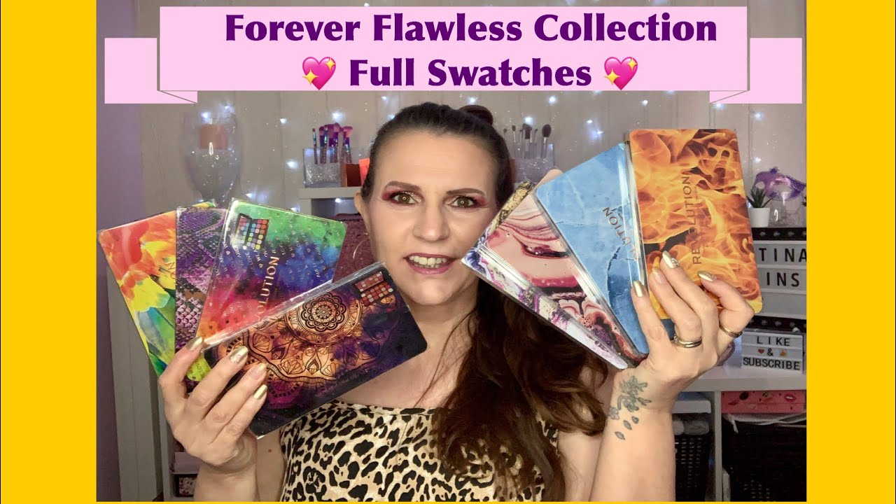 Revolution Forever Flawless Eyeshadow Collection || full swatches ||