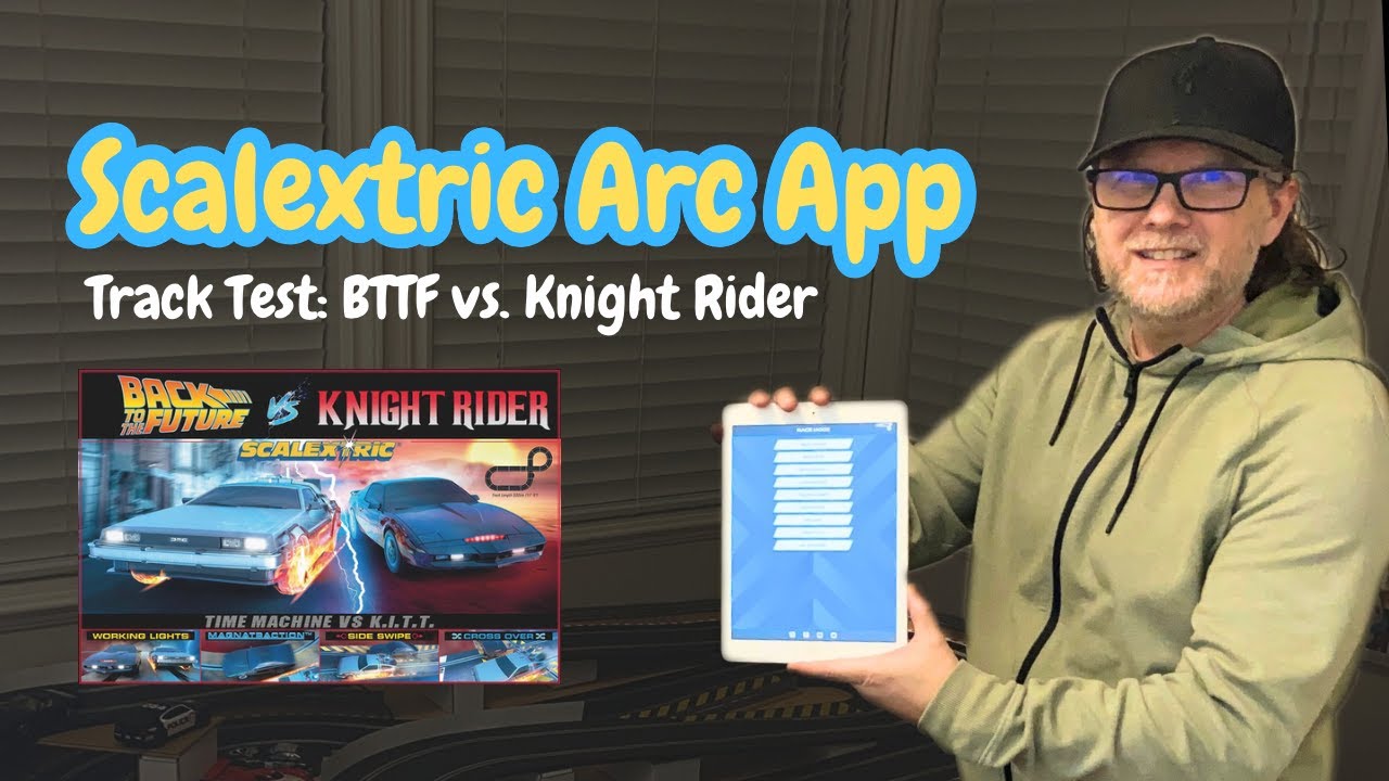 Knight Rider Testtrack Scalextric Arc App // Track Test: BTTF vs. Knight Rider // #Scalextric ...