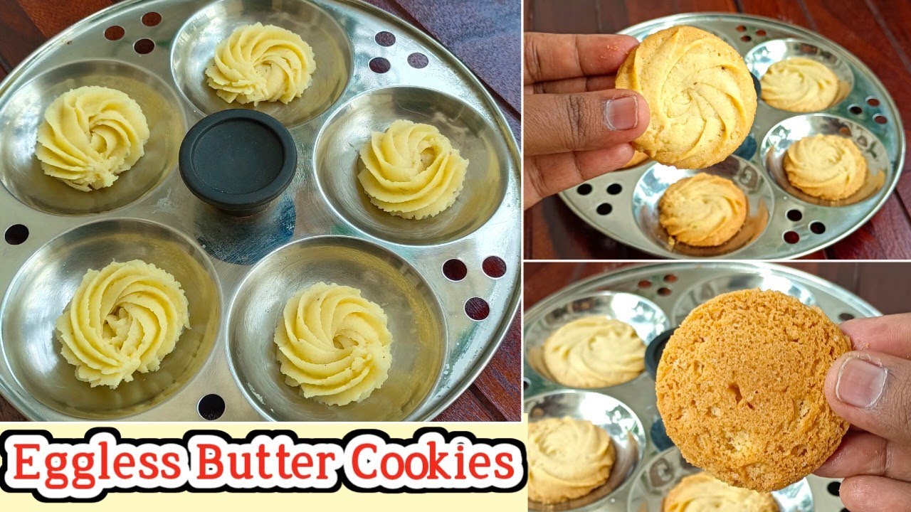Bakery Butter Biscuits 3 Ingredients Piped Cookies Without Oven