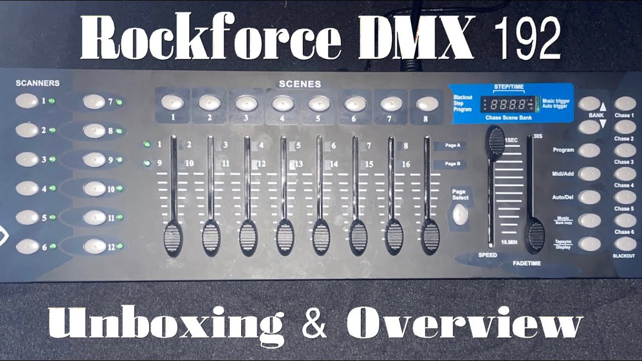 Rockforce DMX 192 Controller by RockvilleAudio Unboxing Overview YouTube