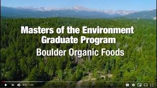 MENV Student Capstone with Boulder Organics