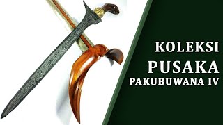 KOLEKSI PUSAKA PAKUBUWONO KE 4, Keris Jalak Ngore Pamor Beras Wutah Tangguh PB IV