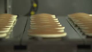 Pancakes production line.
