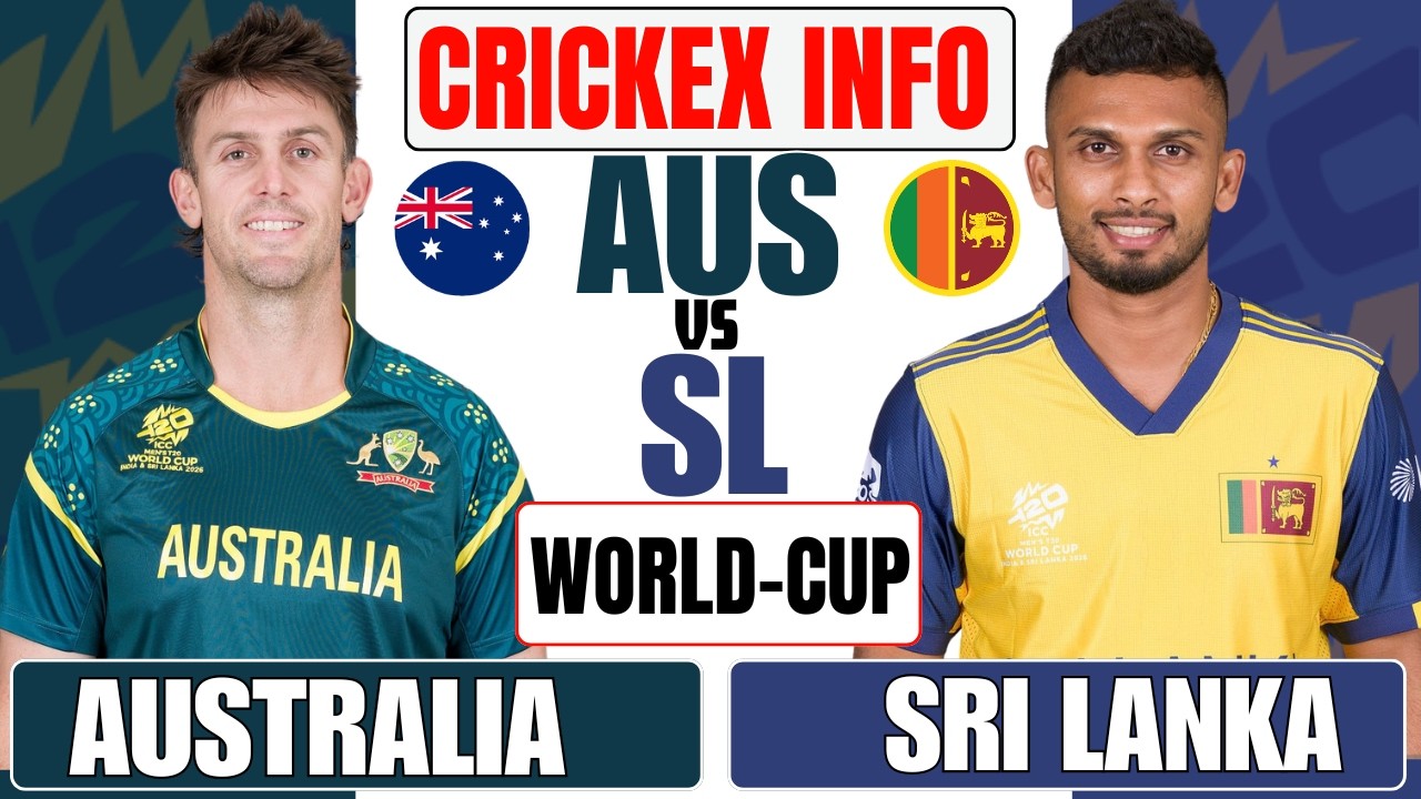 AUSTRALIA vs SRI LANKA LIVE | AUS vs SL - WC 2026