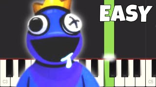 Video thumbnail of "FNF vs Blue - Odd Friend EASY Piano Tutorial - Rainbow Friends"