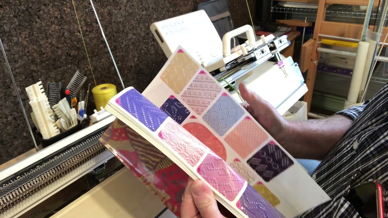 Tissage sur machine à tricoter Brother