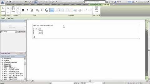 Autodesk Revit - Modernized text layout and editing video