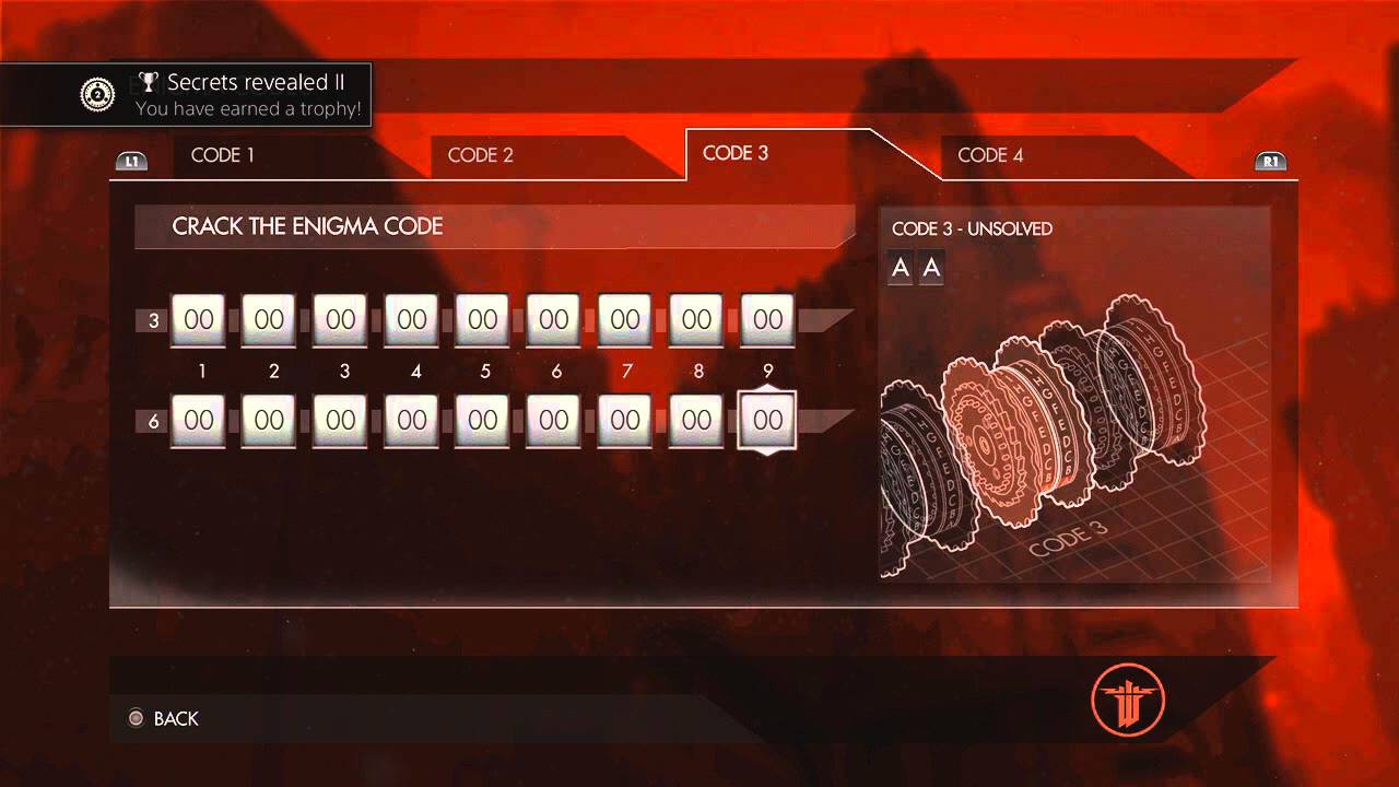Secrets revealed IV trophy in Wolfenstein: The New Order (PS3)
