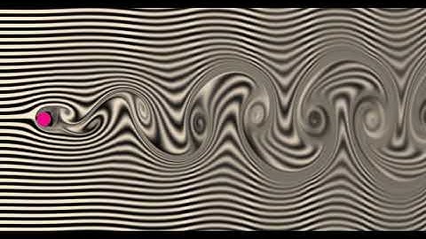 Vortex Shedding Fluid Simulation