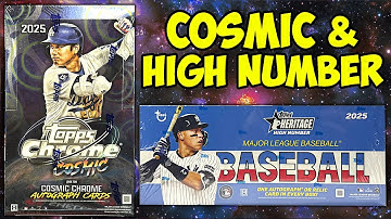 2025 Topps Chrome Cosmic & Heritage High Number Baseball Cards Breaks!