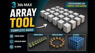 3ds Max Array Tool Tutorial | Dhyan Academy
