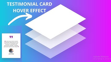 Stacked Testimonial Card Hover Effect | Using HTML and CSS