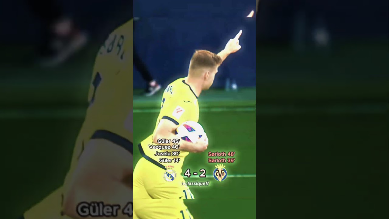 Sorloth's 4 goals v Real Madrid💀🔥 