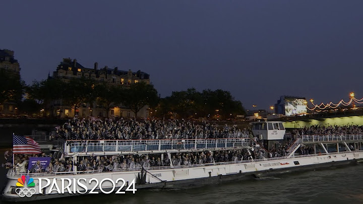 Team USA arrives at the 2024 Olympic Opening Ceremony | Paris Olympics | NBC Sports