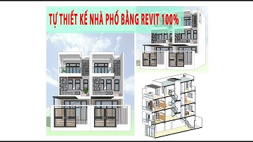TỰ THIẾT KẾ NHÀ PHỐ BẰNG REVIT 100% - Test Template tự tạo