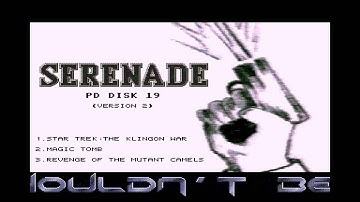 ATARI ST MENU INTRO Serenade PD Disk 19 v2 INTRO IS SAME WITH v1 ONLY DIFFERENCE ARE THE GAMES 19xxS