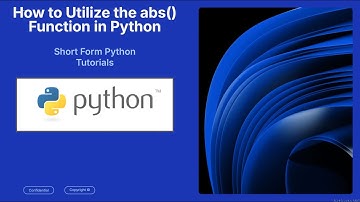 Practical Application of the abs() Function in Python (in under 70 seconds)