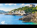 FLYING OVER SPAIN 4K UHD - Relaxing Music Along With Beautiful Nature Videos - 4K Video HD