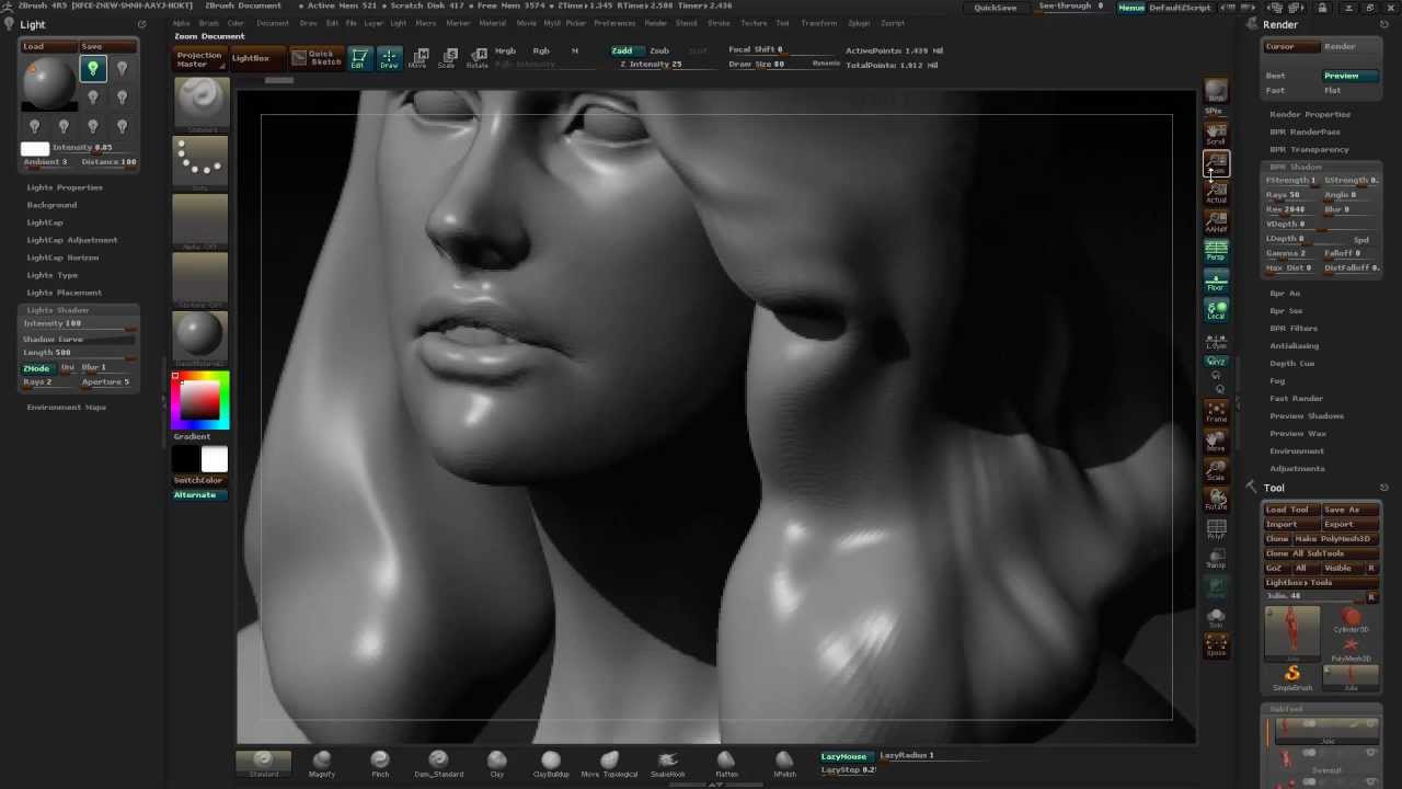 zbrush floor shadow