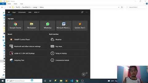 Menginstal XAMPP, SUBLIME TEXT, dan membuat script sederhana menggunakan php