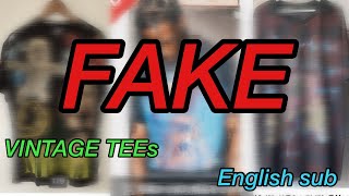 90's ヴィンテージTシャツ メルカリ ヤフオク やり過ぎ偽物紹介
