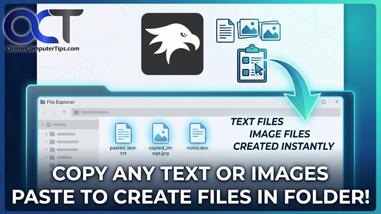 Text File 120x160 How to Copy Text and Images and Paste Them as Files in Windows - YouTube