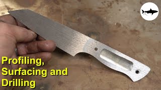 Triple-T #173 - Profiling, surfacing and drilling your knife
