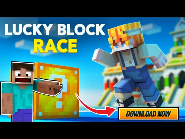 Download Lucky Block Race Map for mcpe android on PC