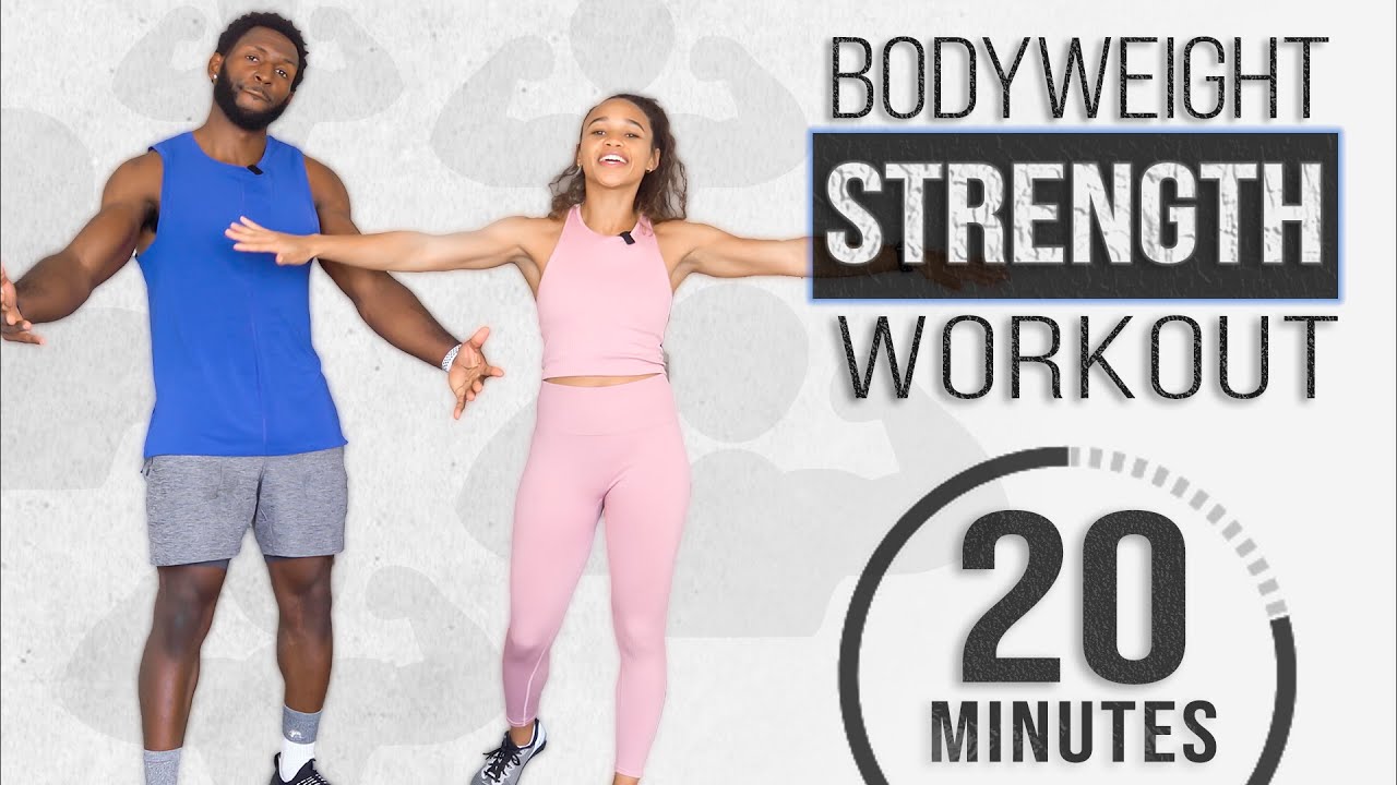 20 Minute Full Body Strength Workout (No Equipment) 