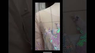Making Elsa’s Spirit dress #frozen #frozen2 #elsa #shorts