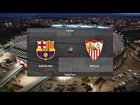 Pes 2020 Barcelona Vs Sevilla Master League 5 Match Gameplay Youtube